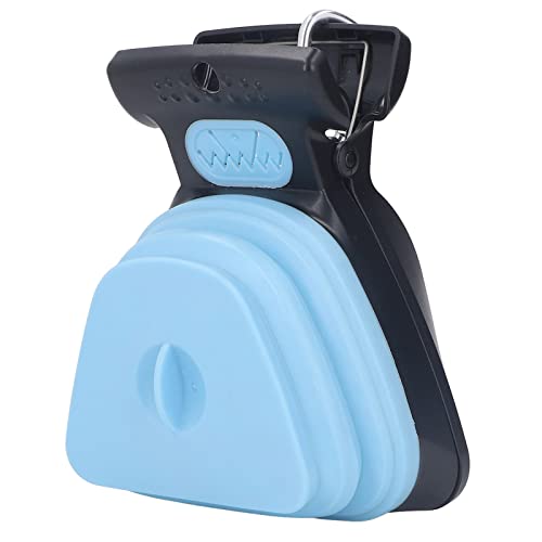 Hund Pooper Schaufel Tragbarer Poop Scooper Handheldgröße PUP Poop Scoop mit Müllbeutel (BLUE) von TARSHYRY