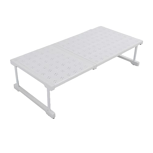 Pantry Regal, Küchenarbeitsplatte Regale Raumsparende Tabletop Regale Erweiterbare Regal Organizer Einstellbare für Pantry -Schrank Unter Waschbecken Home Storage Organization Rack (Länge 67-88cm / von TARSHYRY