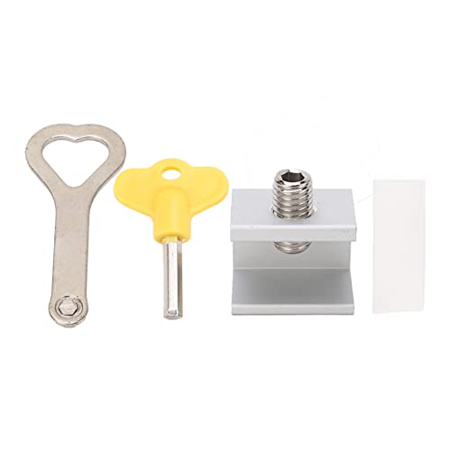 Schiebetür Schloss, 4 Set Schiebfenster Schloss Tür Limit Stopper Aluminiumlegierung mit 1 Taste Schiebebefensterschlösser Terrassen Türschloss Zur Sicherheit Schiebetür Schloss, 4 Set Schiebfenster Schloss Tür Limit Stopper Aluminiumlegierung mit 1 Taste Schiebebefensterschlösser Terrassen Türschloss Zur Sicherheit von TARSHYRY