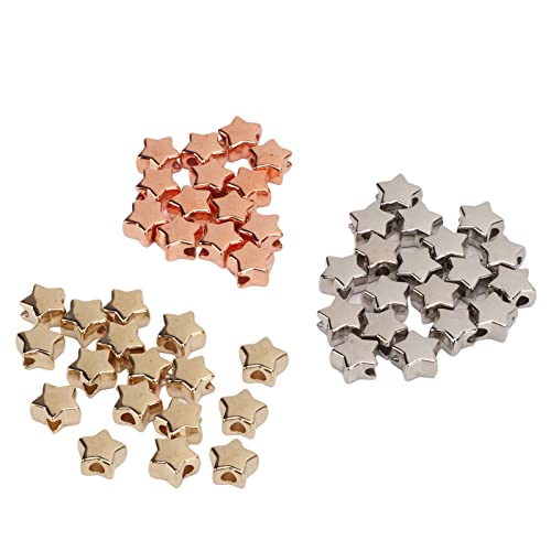 Sternform -Abstandshalterperlen, 50pcs Schmuck Making Perlen Sternform ca. 0,5 Durchmesser 3 Farben Sternperlen Acrylstern Perlen Kunststoff Weit Verbreitete Kunststoffabstandshalterperlen Sternform -Abstandshalterperlen, 50pcs Schmuck Making Perlen Sternform ca. 0,5 Durchmesser 3 Farben Sternperlen Acrylstern Perlen Kunststoff Weit Verbreitete Kunststoffabstandshalterperlen von TARSHYRY