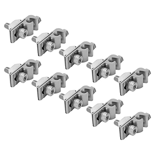 TARSHYRY 10pcs Solarpanel Erdungsböden, Aluminium -Solar -Erdungsklammern, Gemahlene Kabelklemme für Photovoltaik -Stützteile Solarpanel Montagehalterung von TARSHYRY
