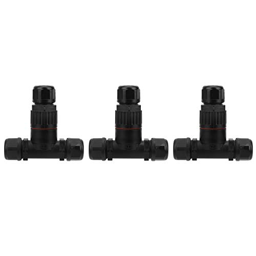 TARSHYRY 3 Drahtwaterfester Stecker, 3 - -Drahtstecker Wasserdicht 3PCS IP68 Stecker Elektrisch Kabel T Form Out von TARSHYRY