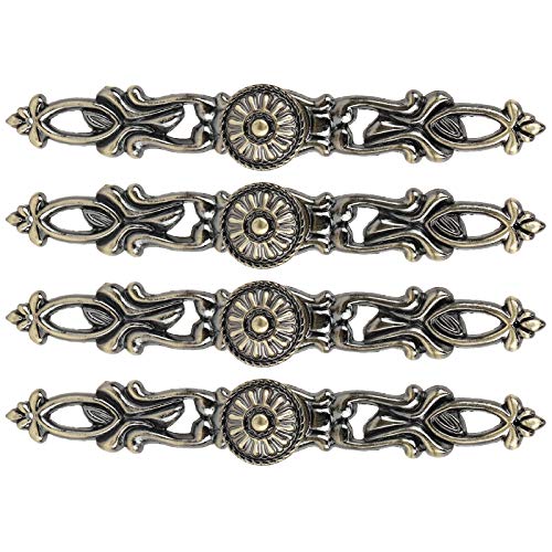TARSHYRY Antike Schublade Ziehen, Vintage -Schrank Zieht 4 Sätze Bronze Rundegriff Schrank Einer Loch Ziehen Vintage Schubladengriff von TARSHYRY