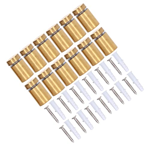 TARSHYRY Beendigungschrauben, Wandschrauben 12 -pcs Edelstahl -Abstandsschrauben 12x20 Mm Wandmontage Werbeverschluss Hardware Set Kit STENDEN SIE AUSFAHREN VON ZAHLUNG von TARSHYRY