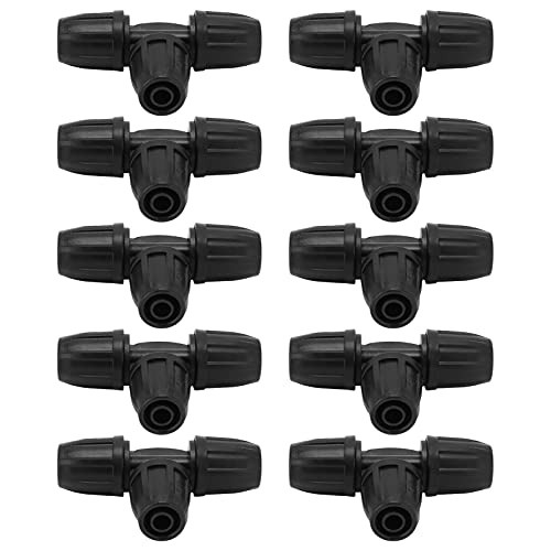 TARSHYRY Bewässerungsanschlüsse, 10pcs 8/11 Tropfsystem Teile Rohrabschlag mit Schlossrohranschluss Schlauchbeschlägen für Garten Tropfbewässerung von TARSHYRY
