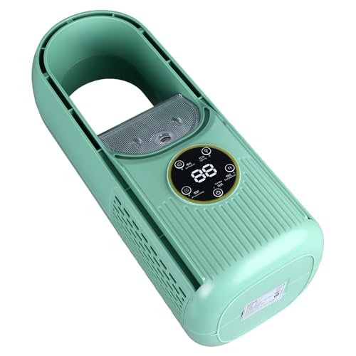 TARSHYRY Bladeless Cooling Lüfter 6 -Geschwindigkeit Verstellbarer USB -Nebellüfter mit Timer für zu Hause (GREEN) von TARSHYRY