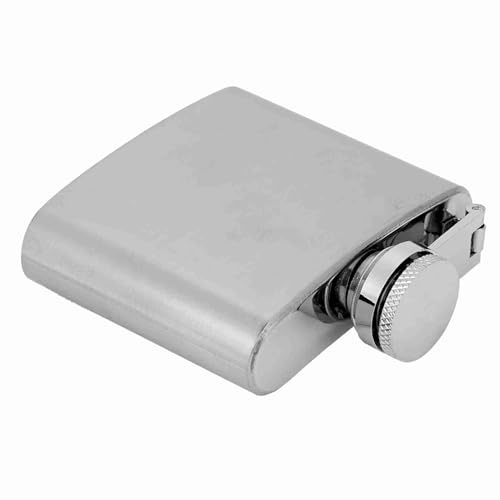 TARSHYRY Edelstahl -Whisky -Alkoholkolben Eleganter Flasche Cotainer mit Trichter für das Camping -Picknickfischen Geeignet (2 Unzen gebürsteten Topf + 1 Trichter) von TARSHYRY