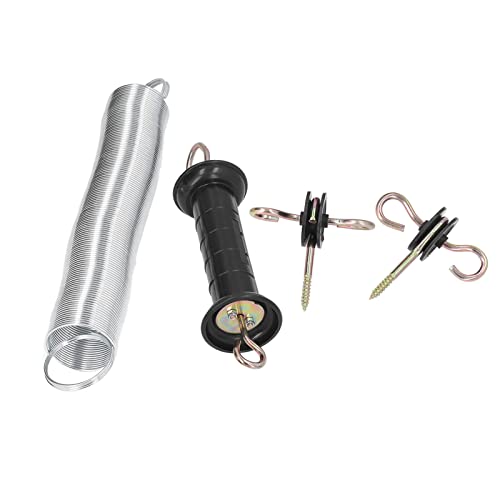 TARSHYRY Elektrischer Zaun-Kit, PP-Eisen 5 Meter Tor Frühlings Zaun Tor Kit mit Griff Isolierter Nagel für Vieh TARSHYRY Elektrischer Zaun-Kit, PP-Eisen 5 Meter Tor Frühlings Zaun Tor Kit mit Griff Isolierter Nagel für Vieh von TARSHYRY