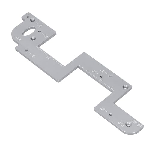 TARSHYRY Holzbearbeitungsschlitz -Router -Schablone, Aluminiumlegierung Holzbearbeitungsrouter Vorlage Router Schlitzvorlage mit Hoher Genauigkeit Aluminium Legierungsschrank Tür ohne von TARSHYRY