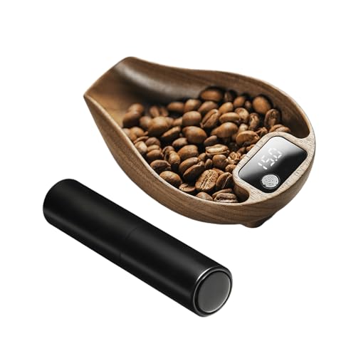 TARSHYRY Kaffeebohnen-Dosierbecher und Sprühflaschen-Set, Digitale Küchenwaage 0,1 G, Hochpräziser LED-Digitaldisplay-Kaffee-Dosierbecher für Tee, Gewürze (BLACK) von TARSHYRY