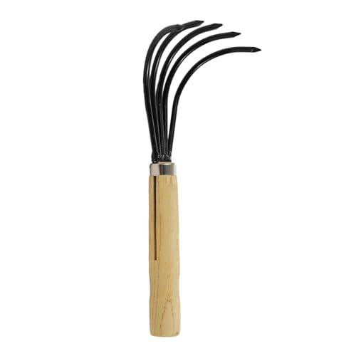 TARSHYRY Kleine Acht Hacke mit Kurzem Holzgriff Handhacke Gartenwerkzeug Ideal Zum Unkraut oder, die Holz und Kohlenstoffstahl Lockern (Typ B) von TARSHYRY