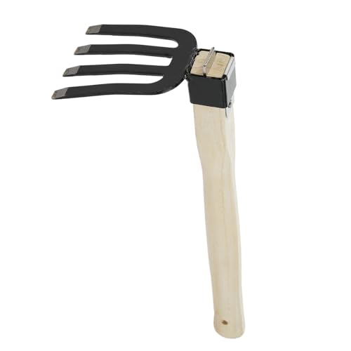 TARSHYRY Kleine Acht Hacke mit Kurzem Holzgriff Handhacke Gartenwerkzeug Ideal Zum Unkraut oder, die Holz und Kohlenstoffstahl Lockern (Typ D) von TARSHYRY