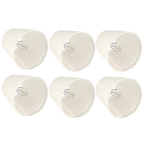 TARSHYRY Lampenschirme, Plissierter Lampenschatten 6pcs Nordisch Einfache Stofflampenschirme Kunst Leichte Schatten -Trommel Lampenschirme für Wandlampe Kronleuchter von TARSHYRY
