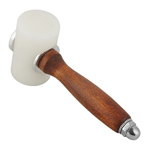 TARSHYRY Lederhammer, Lederhälfte T Form Nylon Hammerschnitzereien Handwerkswerkzeug mit 5,51 Zoll Holzgriff Lederschnitzerhammer für Stempel Nähen Leder -Kowide -Werkzeug von TARSHYRY