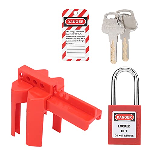 TARSHYRY Lockout Tagout Lock Kit, Lock -Out -Kits Electrical 0,5 ‑2,5in Anwendbarer Rohrdurchmesser Einstellbar mit Vorhängeschloss Warnlabel Key Lockout Tagout für Industrial TARSHYRY Lockout Tagout Lock Kit, Lock -Out -Kits Electrical 0,5 ‑2,5in Anwendbarer Rohrdurchmesser Einstellbar mit Vorhängeschloss Warnlabel Key Lockout Tagout für Industrial von TARSHYRY