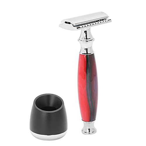 TARSHYRY MANUAL SHAVER HALTER STAND BASE SET AUSGEWALTIGES GRIP RETRO UND CLASSIC SHAVING LIEFERUNGEN FÜR BEINE KOPF KÖRPER GESICHT (Rot) von TARSHYRY