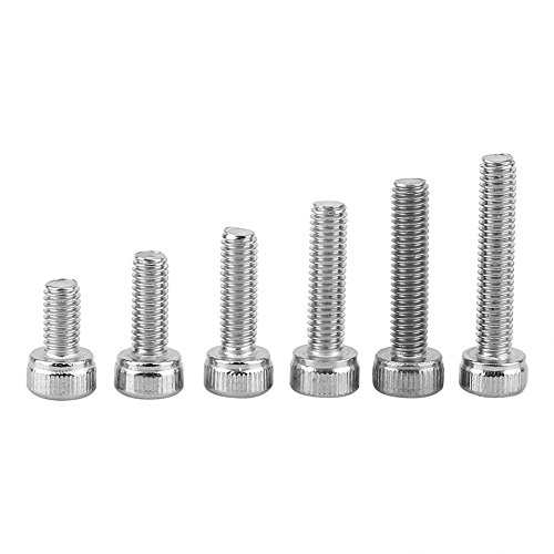 TARSHYRY Metrikschrauben-Sortiment, Sechskantschrauben M3-M8 Edelstahl SS304 mit Sechskantmutter Waschmaschinen Sortimentssortment Kopfschrauben Sechskantdeckel Kopfschrauben (M3 300pcs) von TARSHYRY