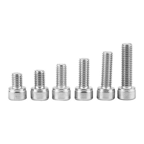 TARSHYRY Metrikschrauben-Sortiment, Sechskantschrauben M3-M8 Edelstahl SS304 mit Sechskantmutter Waschmaschinen Sortimentssortment Kopfschrauben Sechskantdeckel Kopfschrauben (M8 60pcs) von TARSHYRY