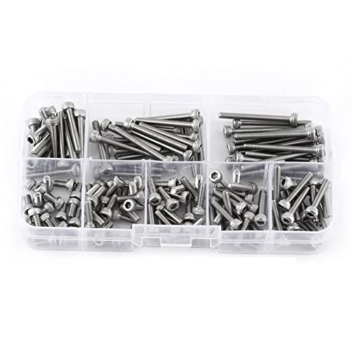 TARSHYRY Metrische Schrauben, Sechskantschrauben Sechskantschote Kopfdecker Schraube, M3 Edelstahl -Stahl -Buchungskappe Metrikschrauben Schrauben, Metrische Hardware Sortiment für TARSHYRY Metrische Schrauben, Sechskantschrauben Sechskantschote Kopfdecker Schraube, M3 Edelstahl -Stahl -Buchungskappe Metrikschrauben Schrauben, Metrische Hardware Sortiment für von TARSHYRY