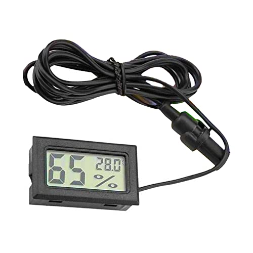 TARSHYRY Mini Digitales Thermometer Hygrometer -Lektronik -Temperaturfeuchtigkeitsmessgerät LCD Anzeige mit Sondentemperatur Fahrenheit Feuchtigkeitsmessgerät für Innenräume Im Freien von TARSHYRY