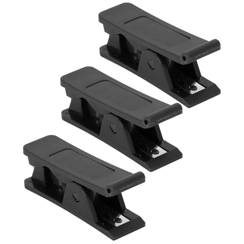 TARSHYRY Rohrschneider, Schlauchschneider 3pcs PTFE 1/8 Bis 3/4 Zoll Glatt mit Klingenschlauchschneider für Nylon PVC PU -Rohr Geschnitten (BLACK) von TARSHYRY