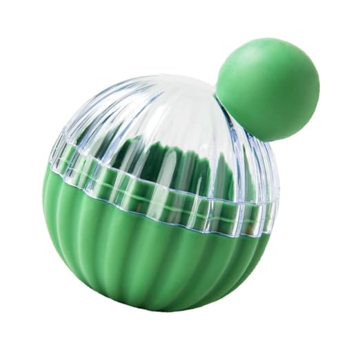 TARSHYRY Runde Eiswürfelform, Große Eiswürfel Formen Eiskugel Große Eiskugelhersteller Kaktusform Nahrungsnahrung Silikon Runde Eiswürfelschalen für Kaffee Whisky (GREEN) von TARSHYRY