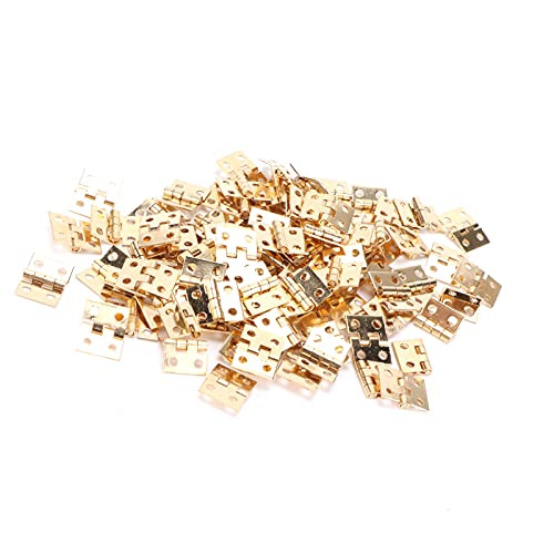 TARSHYRY Schrankscharniere, Schranktürscharniere 100 Stück mit Schraubenentürscharnieren für DIY -Schmuckschachtel Gelbgelb TARSHYRY Schrankscharniere, Schranktürscharniere 100 Stück mit Schraubenentürscharnieren für DIY -Schmuckschachtel Gelbgelb von TARSHYRY