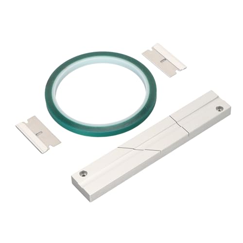 TARSHYRY Spleißband, Kassette Reparaturkit 1/4 10 Zoll mit Leader Tape und 2 Schneidblättern Professionelles Klebeband -Spleiß -Set für 1/4 10 Zoll Open Reel Tape Media Green von TARSHYRY