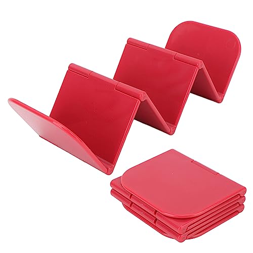 TARSHYRY Taco Halter Stand Taco Stand Taco Shell Form Schalespüler Mikrowelle Safer Stall Taco Rack Tablett für Restaurant Küche Party Kühlständer Kochen und Backen (Rot) von TARSHYRY