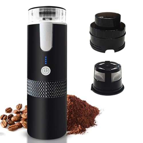 TARSHYRY Tragbare Elektrische Kaffeemaschinen Single Serve Mini Maker Cup Coffee Pulver Kapsel Bin 1200mAh Batterie Automatisch Brew Camping Travel Wanderbüro (nicht zutreffend) von TARSHYRY