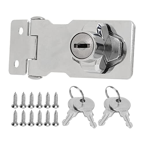 TARSHYRY Tür Hasp -Latch -Schloss, Schloss für Schubladen 2,5 Zoll Twistknaufschließe Hasp von TARSHYRY