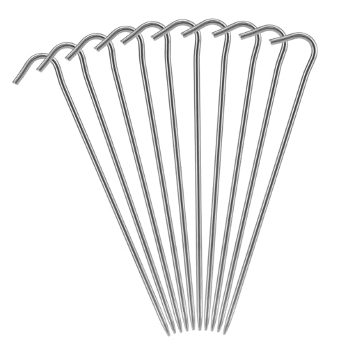 TARSHYRY Zeltstifte Superleichter Biegunghaken für Camping Im Freien (10) von TARSHYRY