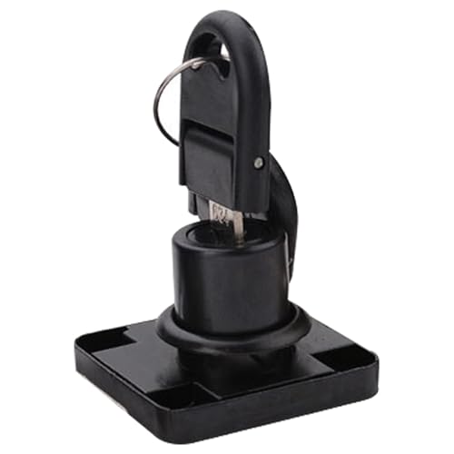 TARSHYRY Zink Legierung Kabinettstür Schloss Anti -Diebstahl Rostbrichte Schlüsselmöglichkeiten Büroschublade Poliert (BLACK) von TARSHYRY