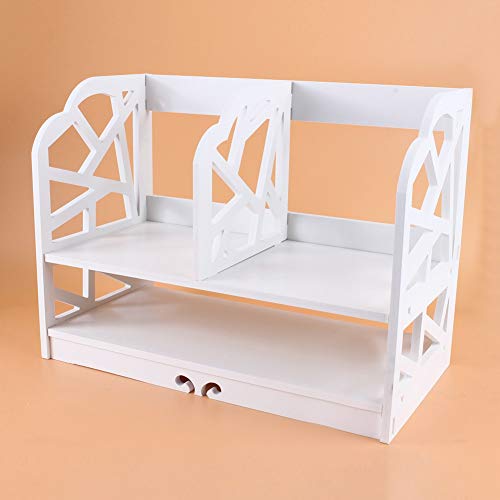 TARSHYRY Zwei -Tier -Regal, 2 Stufen Zwei Regalbuchregalerschreiber und Zubehör Bücherregalregalbuch Buchregal Office Orgniser Schreibtisch Dekoration Regal von TARSHYRY