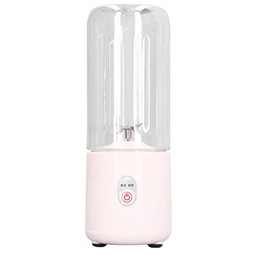 Tragbarer Mixer, USB -wiederaufladbarer Multifunktions -Mini Obstmischer Juicer Cup mit 6 Klingen Blender Cup Smoothie Maker für Home Student 500ml (PINK) von TARSHYRY