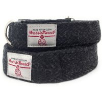 Harris Tweed Handgemachte Hundehalsband Und Blei Set Kohle Fischgrät von TARTANTWEEDSLTDSTORE