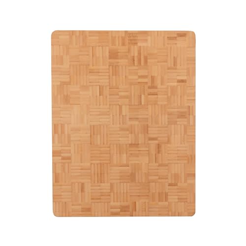 TARUNMO Schneidebrett Natürliches Bambus, Schneidebrett Bambus Holz 43X33X2.5Cm, Cutting Board Wood Geschirrspüler Safe von TARUNMO