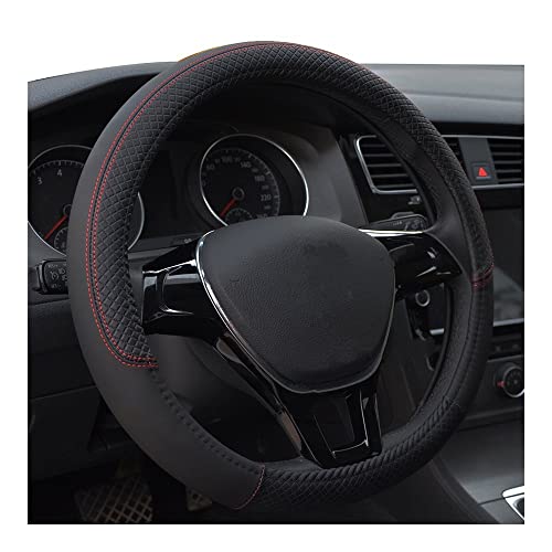 TASEKI Lenkradabdeckung Anti-Rutsch-PU-Leder Passen 37~38cm Lenkrad Auto-Styling 9 Farben Auto-Accessoires Sport Auto-Lenkrad-Abdeckungen Auto Lenkradbezug(09) von TASEKI