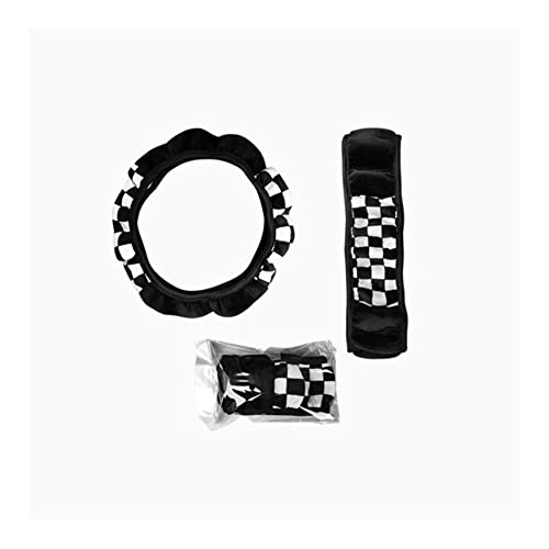 TASEKI Lenkradabdeckung Auto-Radabdeckung Auto-Lenkrad 36-38cm Auto-Innenausstattung Universal-Plüsch-Auto-Dekoration Auto-Lenkrad-Abdeckung Auto Lenkradbezug(1 UK) von TASEKI