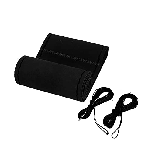 TASEKI Lenkradabdeckung Geflochtene Auto-Lenkrad-Schutzabdeckung Innenteile -Lenkradabdeckung Für Auto Universal 38cm Auto Lenkradbezug(1 UK) von TASEKI