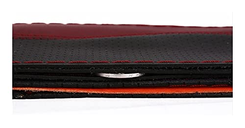 TASEKI Lenkradabdeckung Mit Nadel Und Faden Innenraumzubehör Anti-Rutsch-Auto-Lenkradabdeckung Auto DIY 38 cm Lenkrad Soft Fiber Leder Auto Lenkradbezug(1 UK) von TASEKI