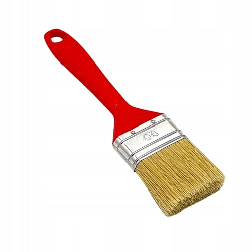 Flachpinsel Englisch 40mm | Malerpinsel mit Kunststoffgriff | Hochwertige Borstenmischung für gleichmäßigen Farbauftrag | Ideal für Wandfarben, Lacke & Lasuren | Heimwerker- & Profi-Pinsel von TAŚMY FOLIE NARZĘDZIA FOLTAPE