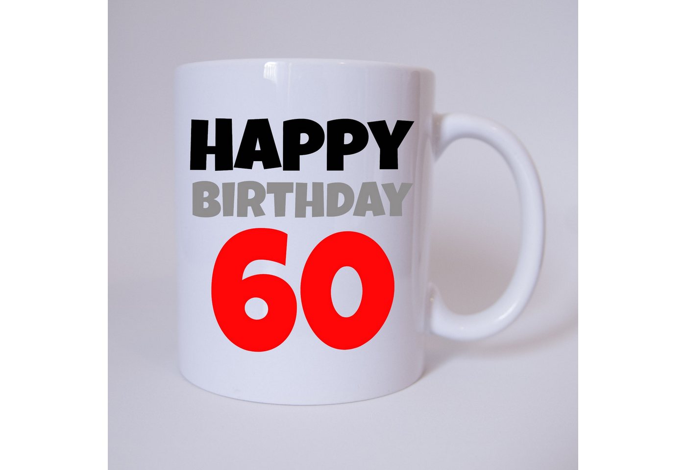 TASSENKING Tasse, Happy Birthday 60 - Tasse von TASSENKING