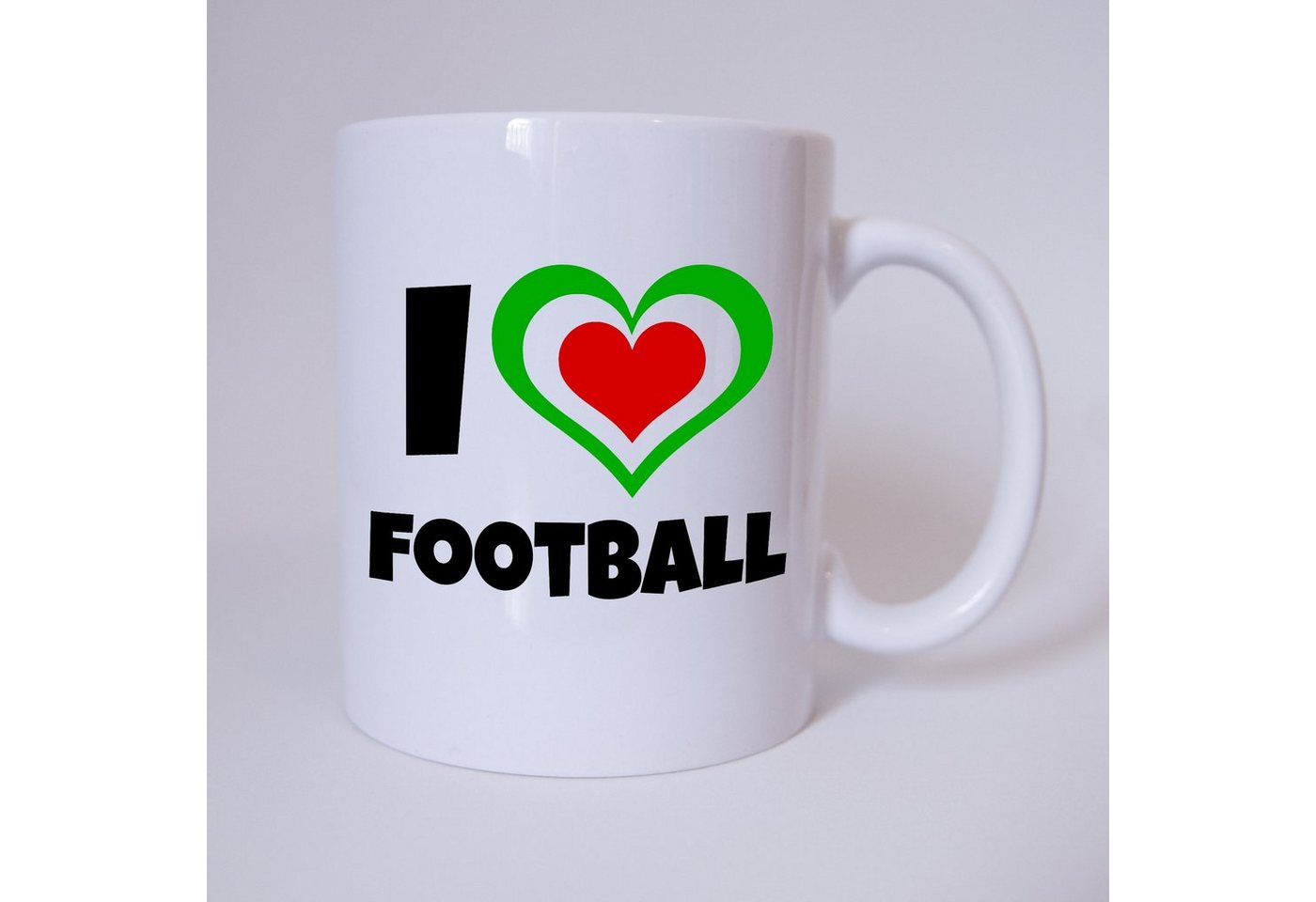 TASSENKING Tasse, I Love Fussball - Italien - Fussball - Tasse - Fan Tasse von TASSENKING
