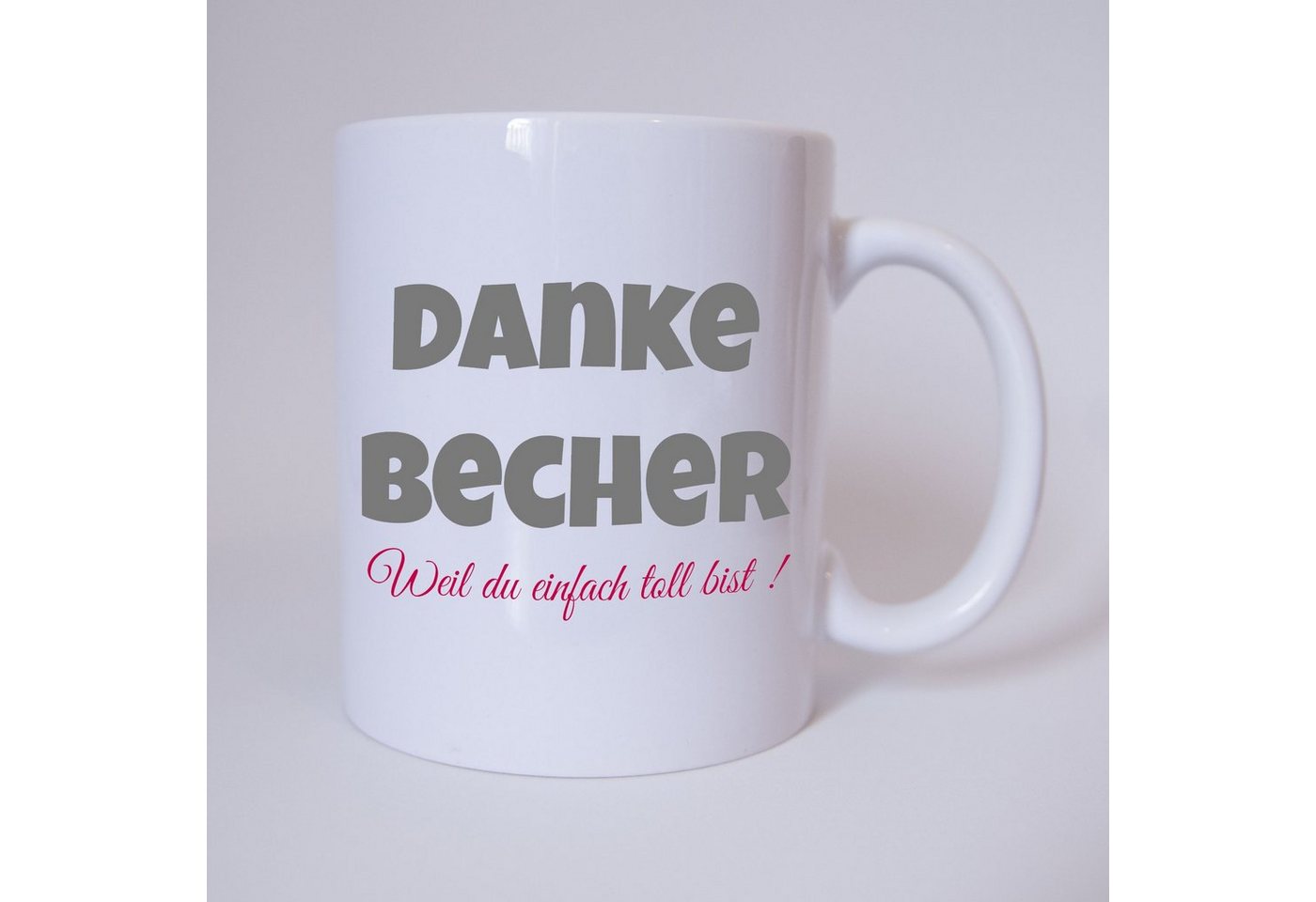 TASSENKING Tasse, Danke Becher - Tasse - Kaffeebecher von TASSENKING