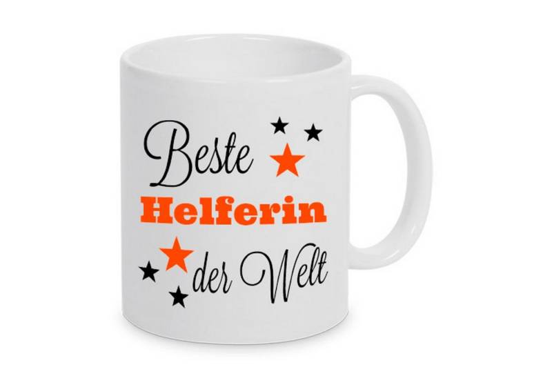 TASSENKING Tasse, Beste Helferin der Welt - Tasse - Kaffeebecher von TASSENKING