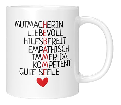 TassenTicker - Hebamme Synonyme - Kaffeetasse - Geschenk für Hebammen - Tasse mit Spruch - Abschiedsgeschenk - Dankeschön - Geschenkidee - Weiss von TassenTicker