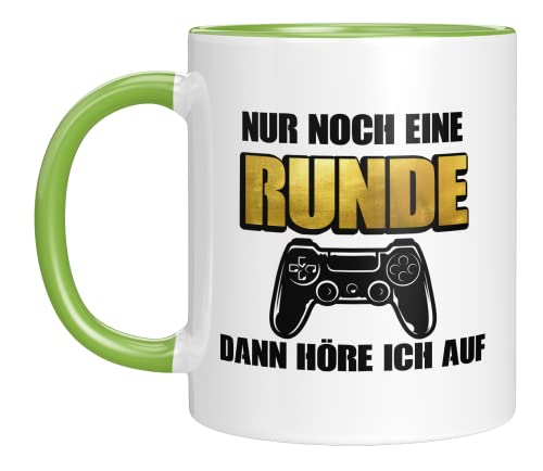 TASSENTICKER - Nur noch eine Runde - Kaffeetasse für Zocker - Zocker Tasse - Gaming - Geschenk für Gamer - Geschenkidee - Geburtstagsgeschenk von TASSENTICKER