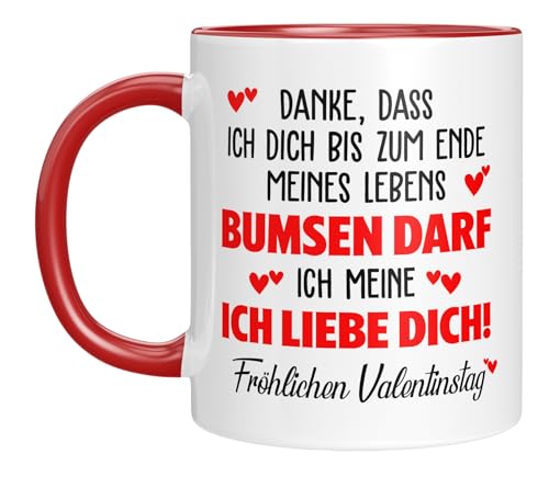 TassenTicker - Tasse Personalisiert zum Valentinstag - mit Wunschnamen - Jahrestag - Lustig - Witzig - Geschenk für ihn und sie - Freund, Freundin - Schatz - Ich liebe dich von TassenTicker