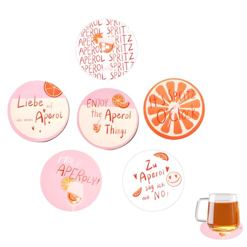 6 Stück Untersetzer Gläser Lustig Set, Lillet Untersetzer 10 x 10 cm Lustige Getränkeuntersetzer mit Sprüchen Geschenke Deko Accessoires für Frau Geschenkset für Tischdeko Mottoparty Karneval Fasching 6 Stück Untersetzer Gläser Lustig Set, Lillet Untersetzer 10 x 10 cm Lustige Getränkeuntersetzer mit Sprüchen Geschenke Deko Accessoires für Frau Geschenkset für Tischdeko Mottoparty Karneval Fasching von TASSFROO